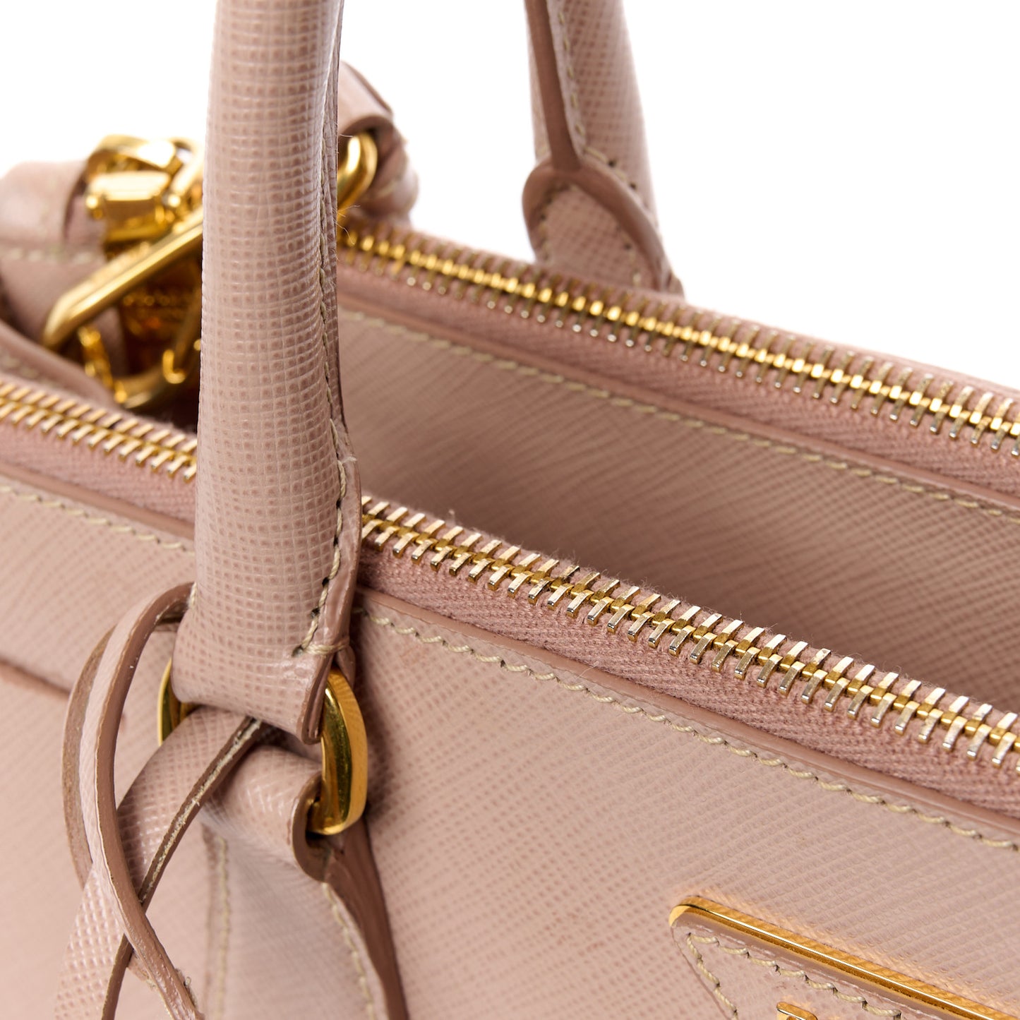 Saffiano Small Galleria Double Zip Tote Cammeo