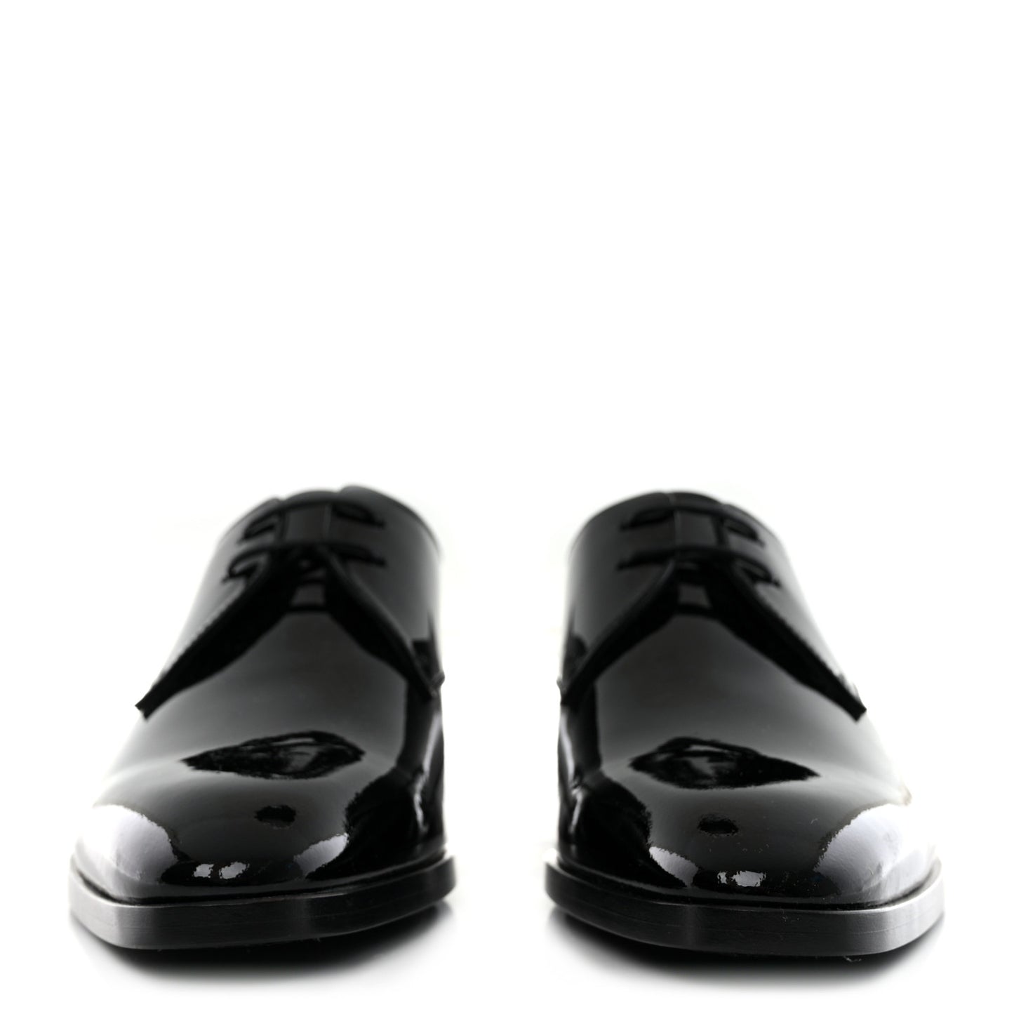 Patent Baltimora Lace Up Derby Shoes 38 Black