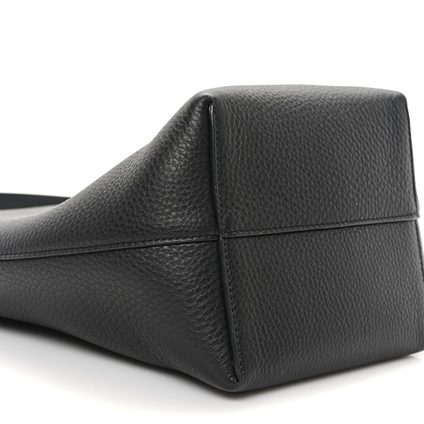 Grained Calfskin Small N/S Park Tote Black