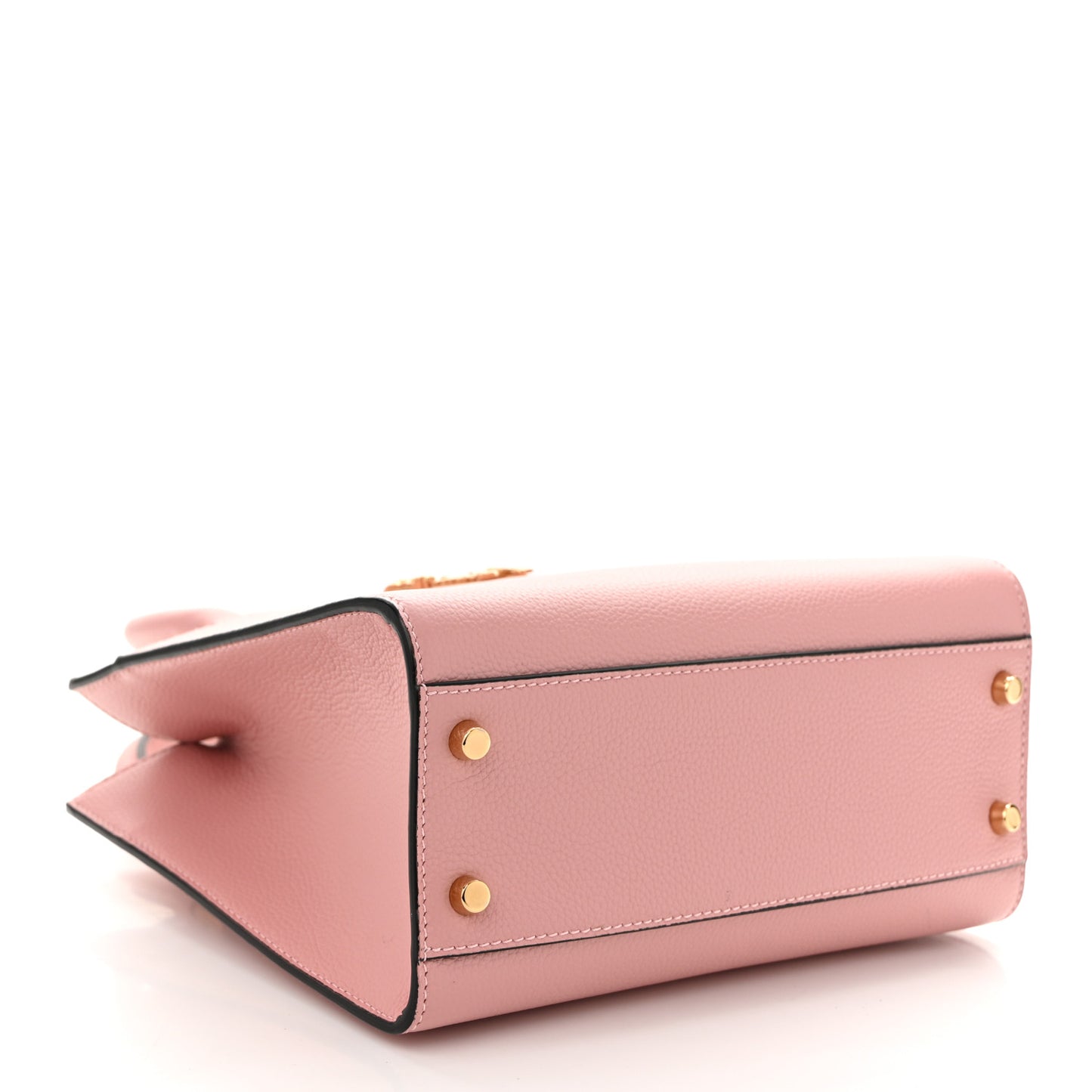 Grained Calfskin Virtus Top Handle Tote Pink