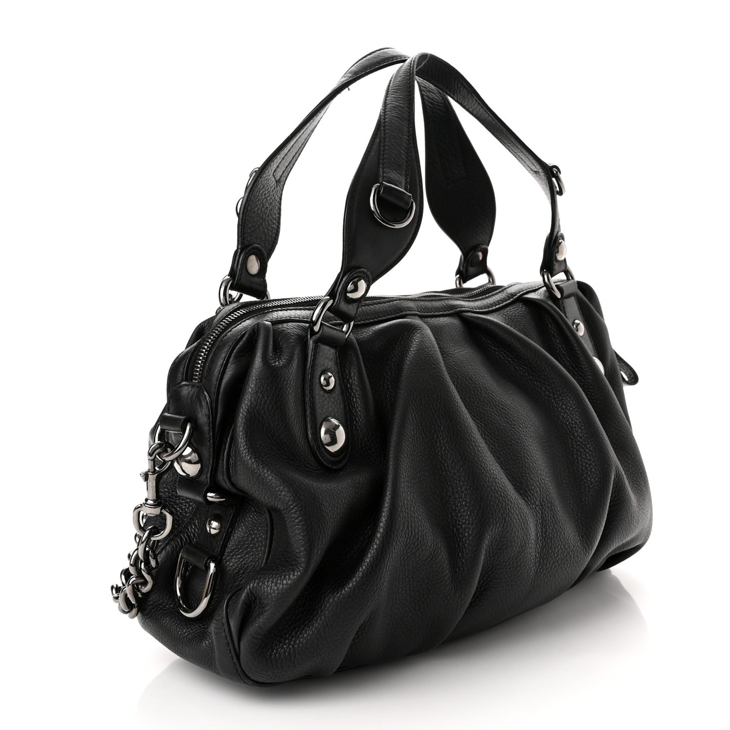 Calfskin Medium Icon Bit Boston Black