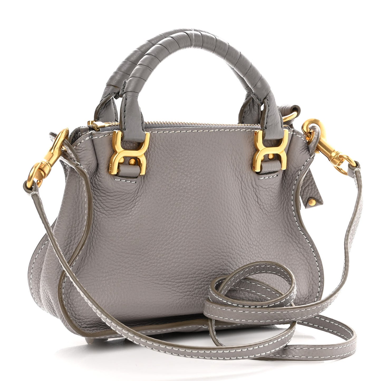 Calfskin Mini Marcie Satchel Light Cloud
