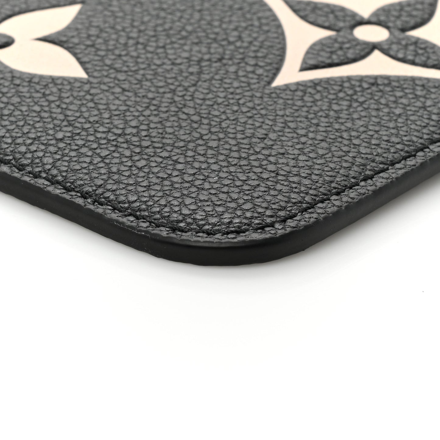 Empreinte Monogram Giant Neverfull MM Pochette Black Beige