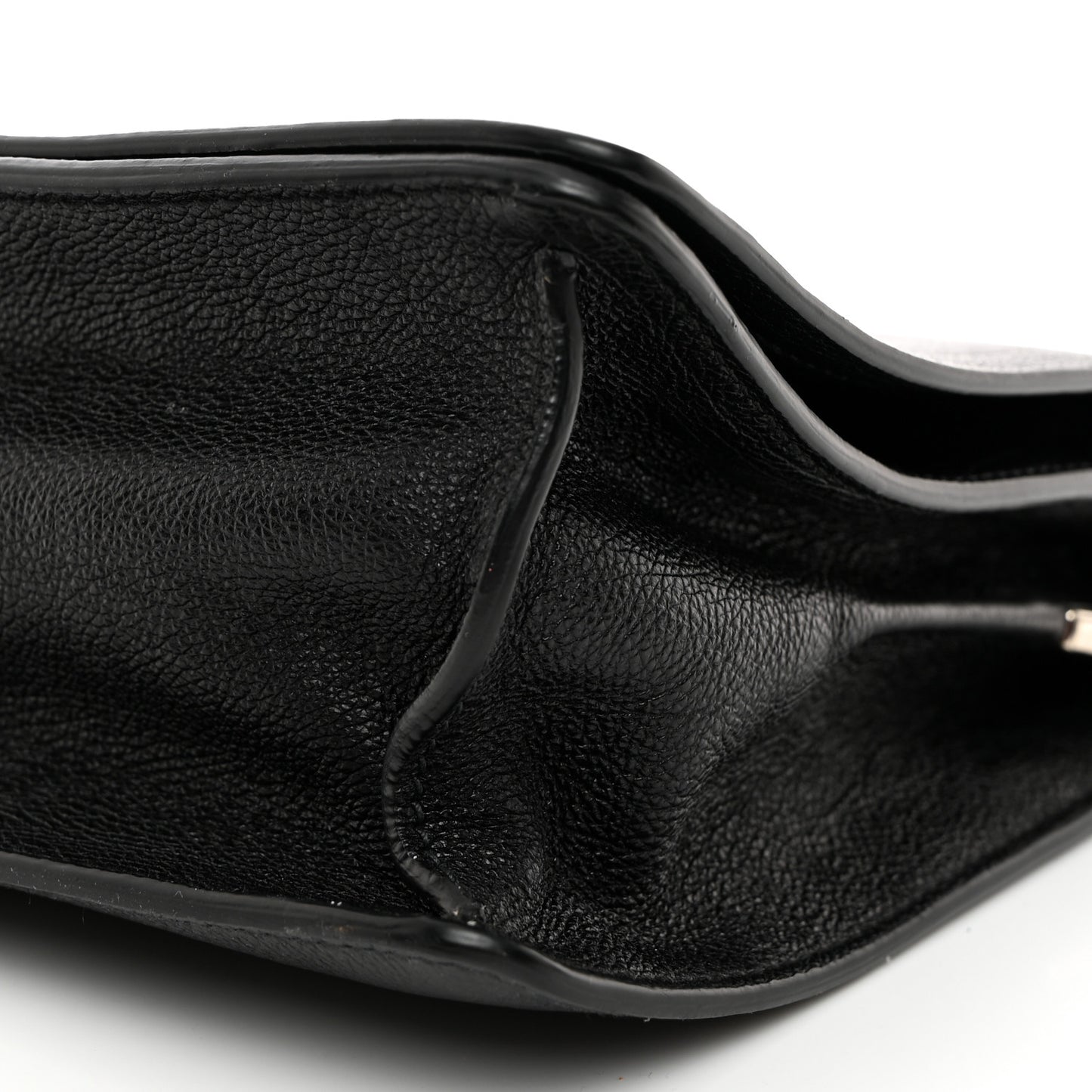 Glace Calf Shoulder Bag Black