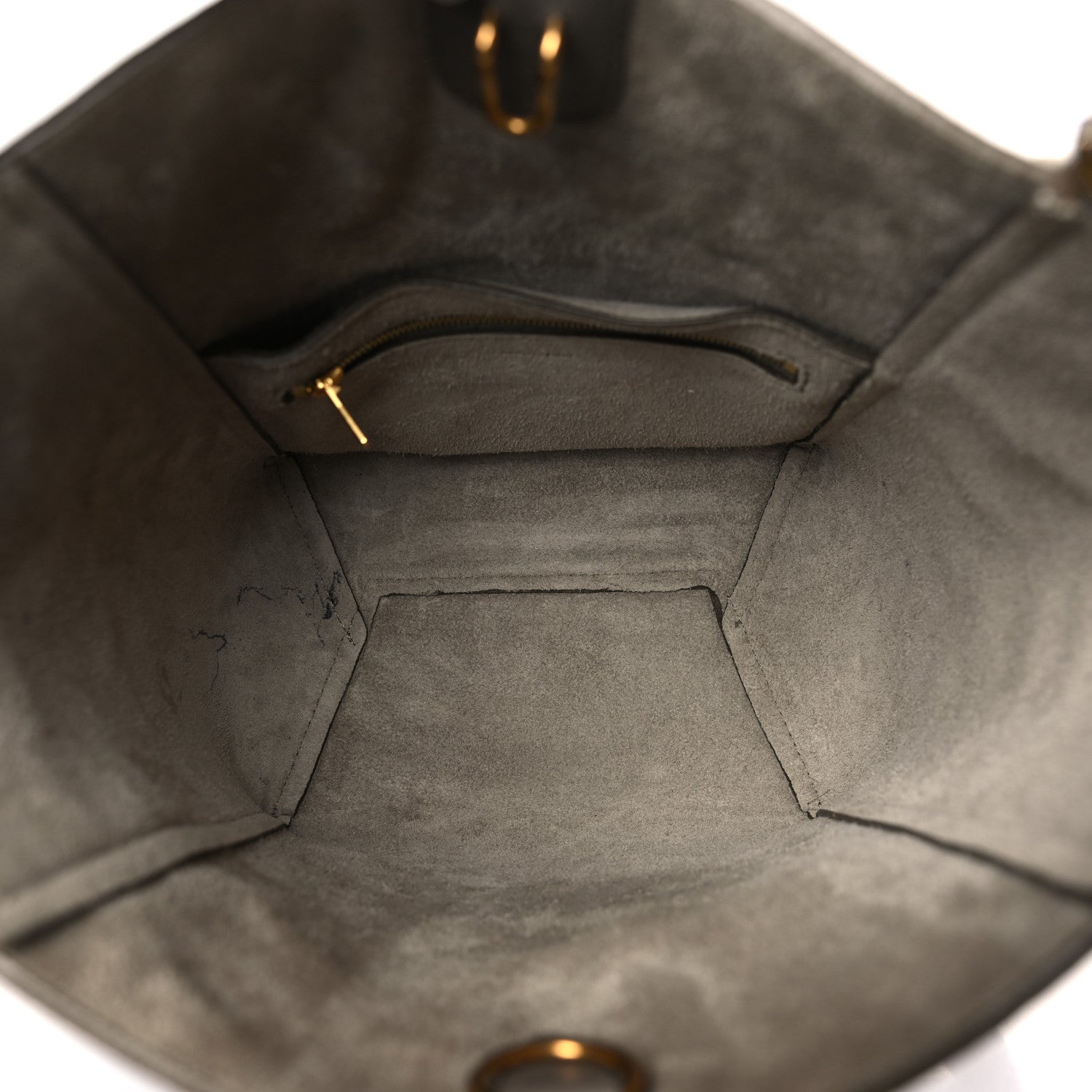 Celine Soft Grained Calfskin Small Sangle Bucket Bag Taupe 5 of 9