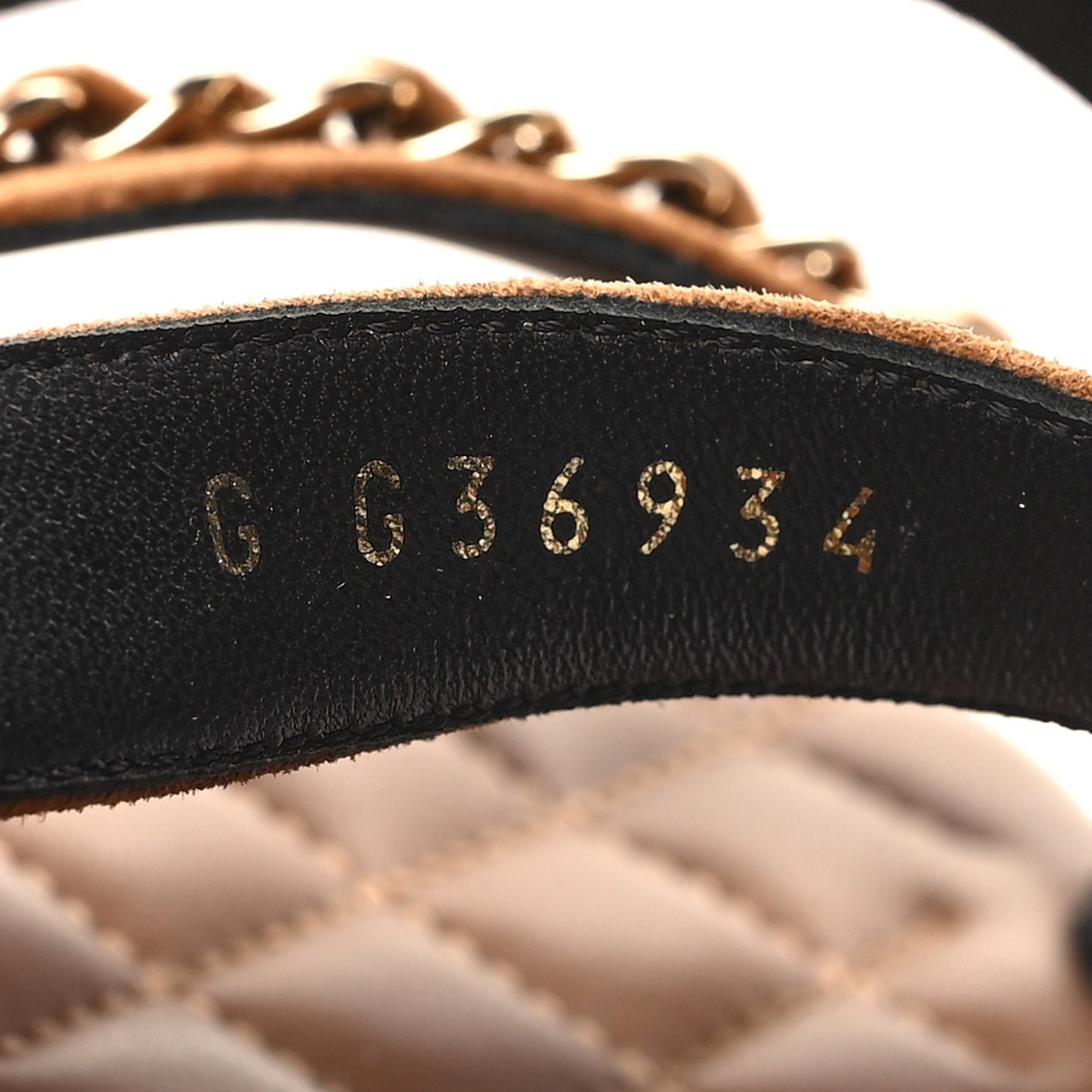 Suede Calfskin Chain Sandals 36 Brown