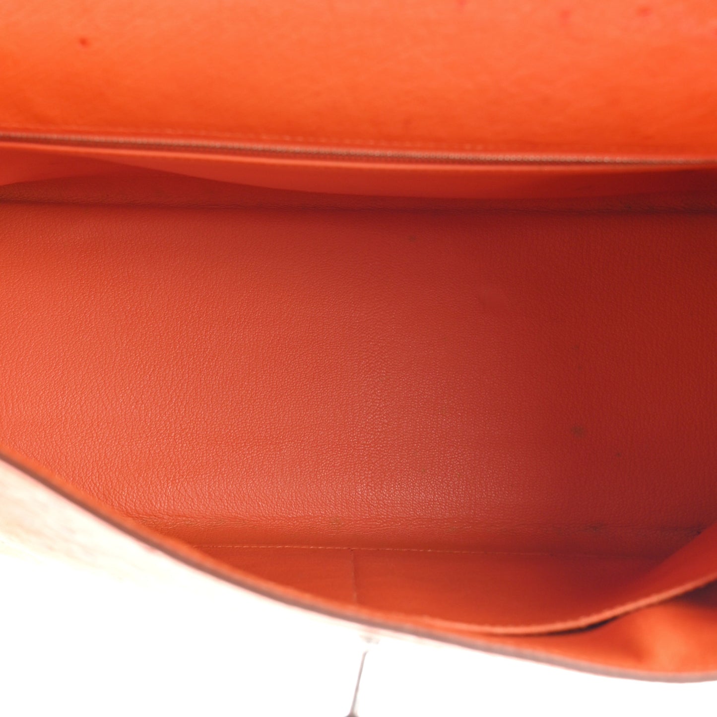 Ostrich Kelly Retourne 32 Orange