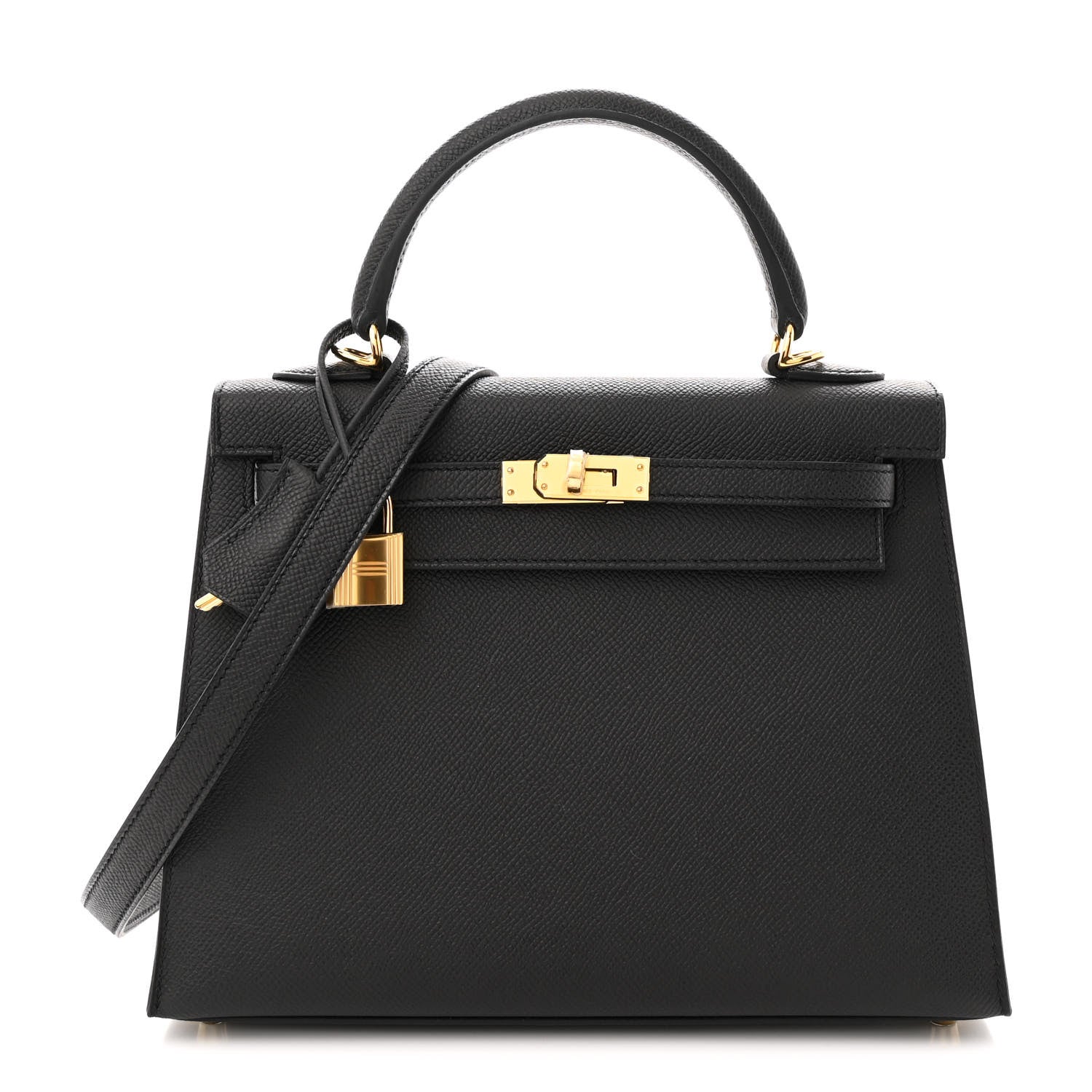 Hermes Epsom Kelly Sellier 25 Black 1 of 11