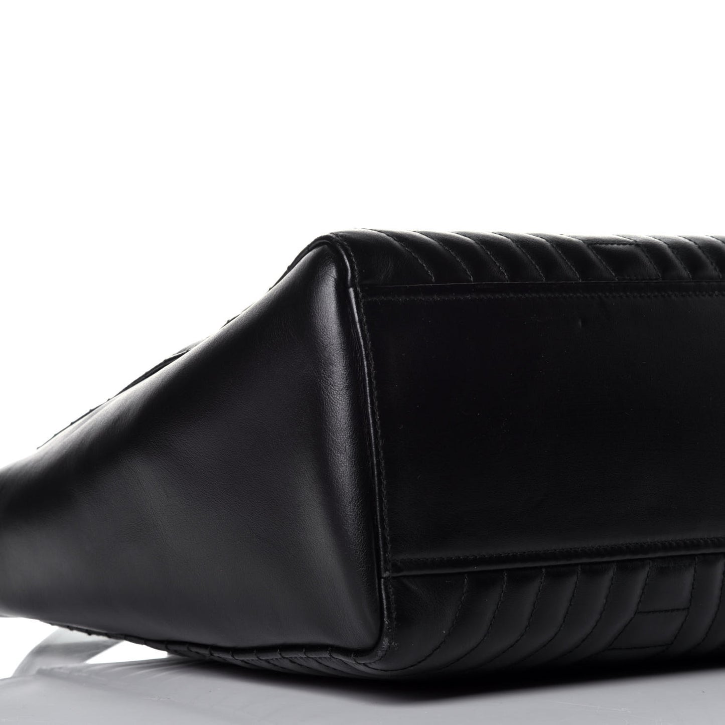 Soft Calfskin Impunture Diagramme Tote Black