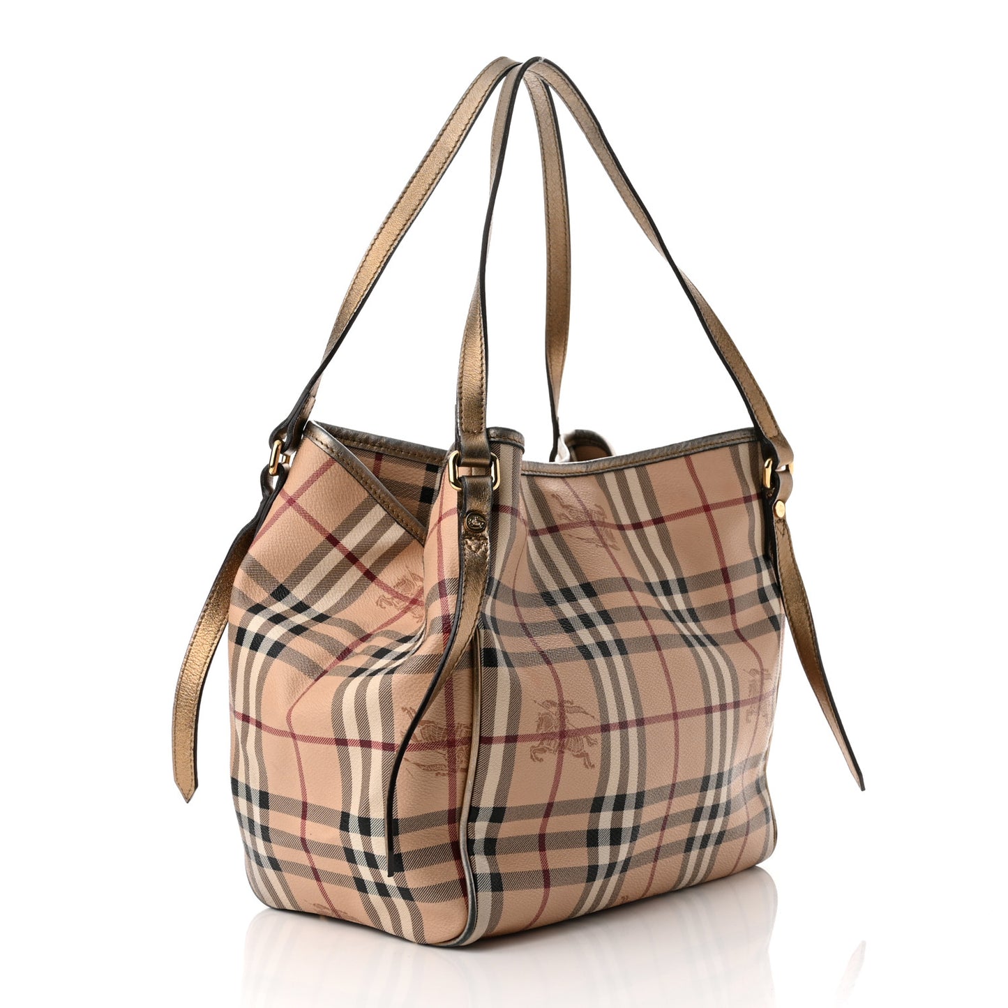 Haymarket Check Small Canterbury Tote Bronze