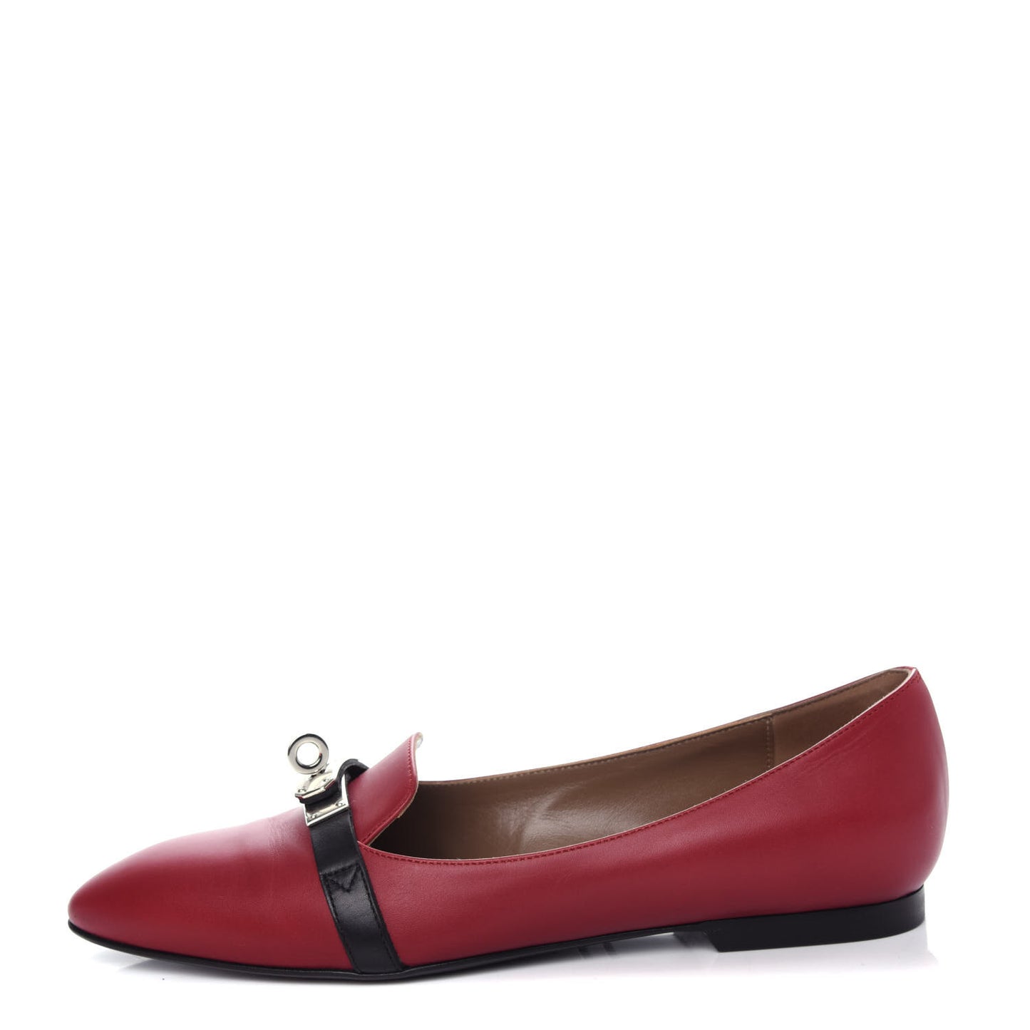 Calfskin Pegase Ballerina Flats 35 Carmin Black