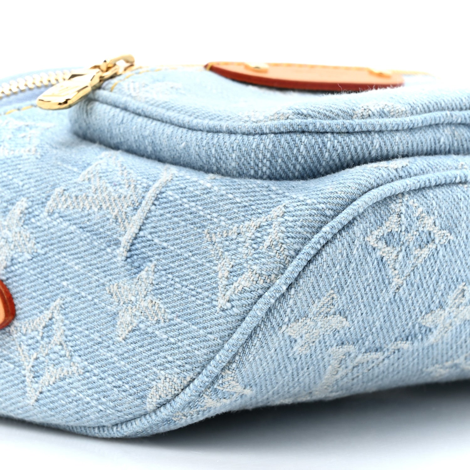 Louis Vuitton Monogram Denim Mini Bumbag Sky Blue 9 of 9
