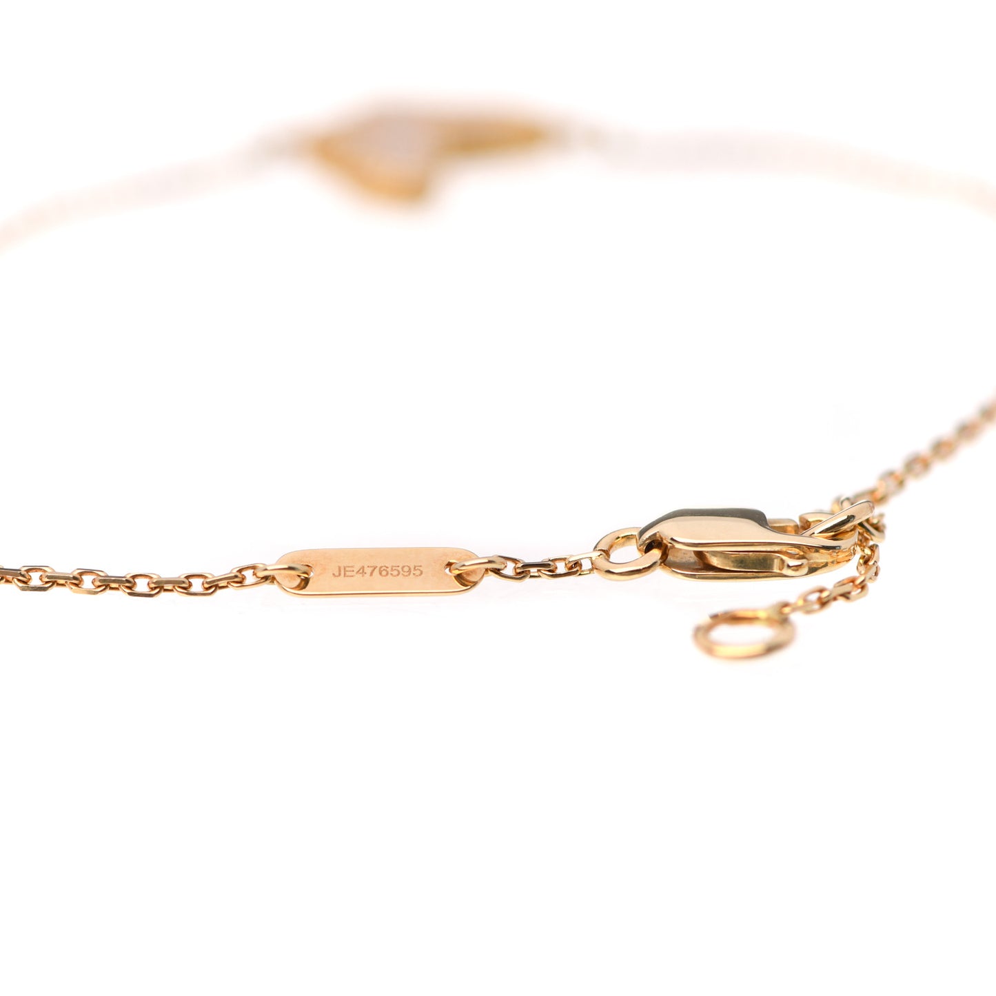 18K Yellow Gold Mother of Pearl Sweet Alhambra Butterfly Bracelet