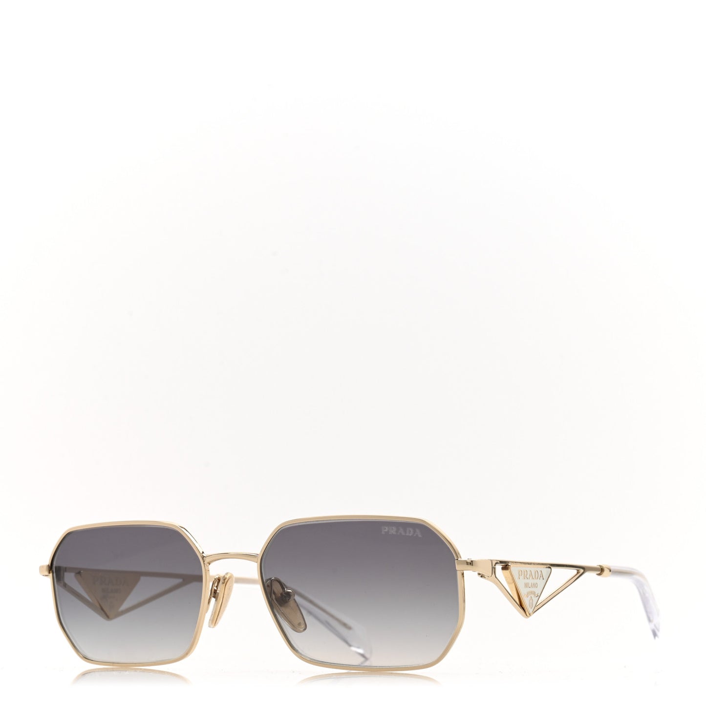 Metal Symbole Triangle Logo Sunglasses SPR A51 Gold Blue