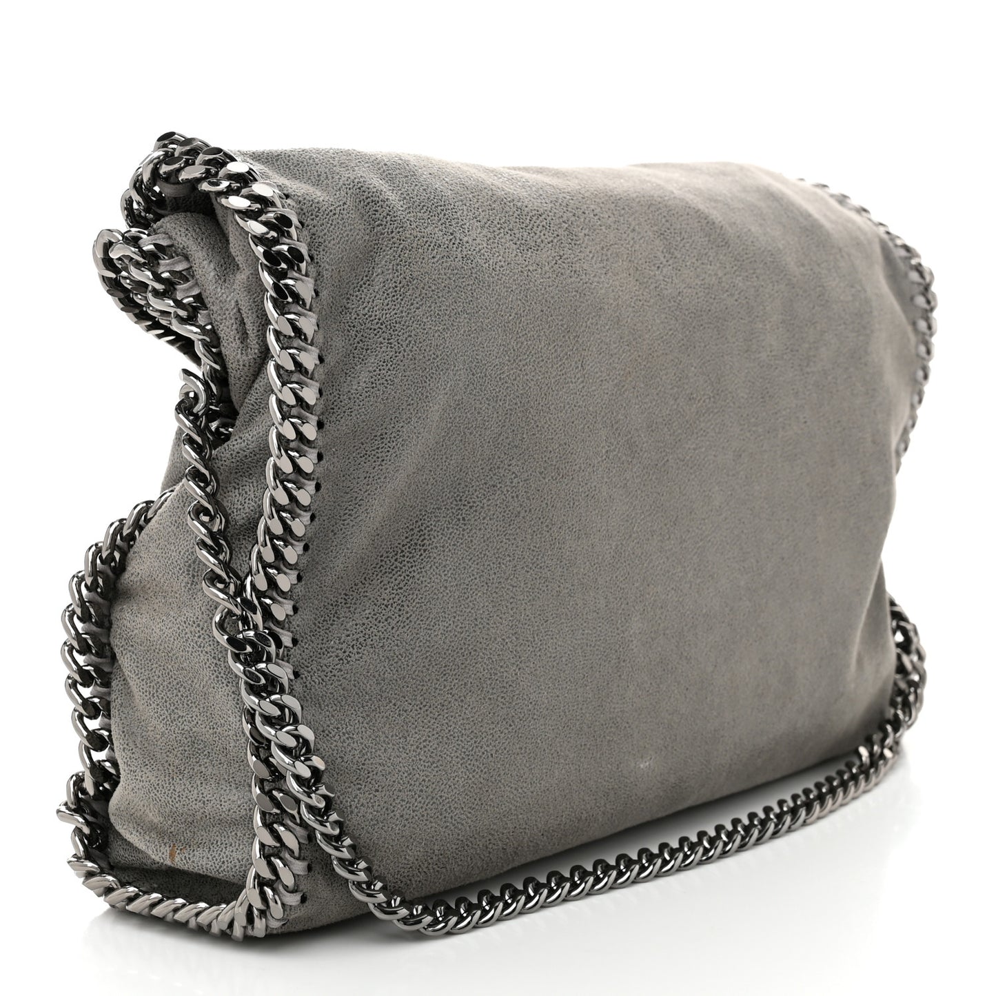 Shaggy Deer Falabella Fold Over Tote Grey