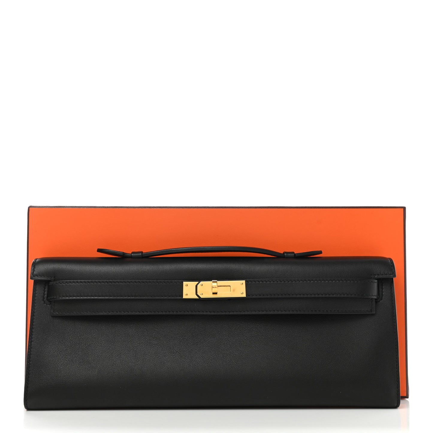 Swift Kelly Cut Clutch Pochette Black