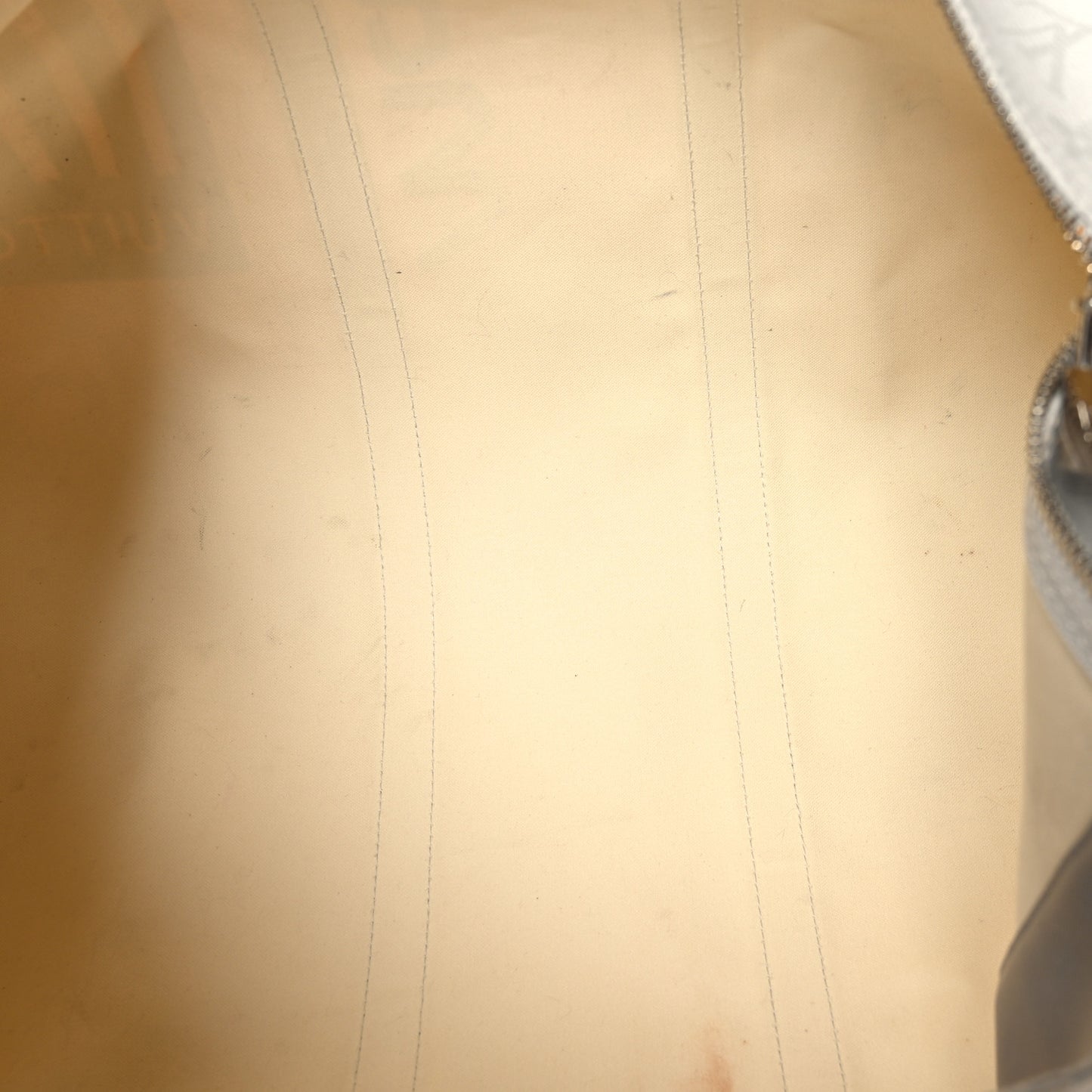 Monogram Logo Keepall Bandouliere 50 White