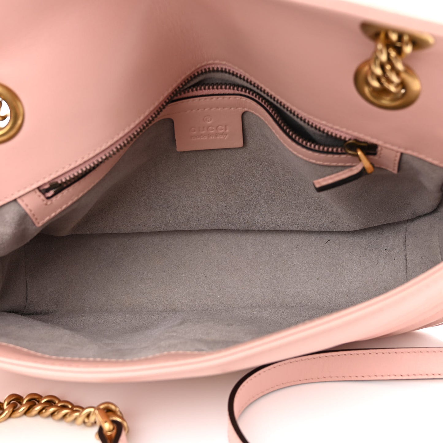 Calfskin Matelasse Small GG Marmont Shoulder Bag Perfect Pink