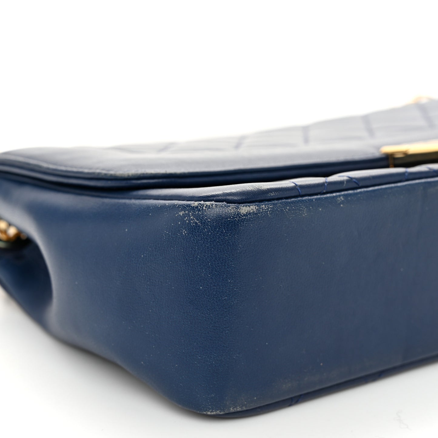 Lambskin Quilted Large Chic With Me Flap Navy