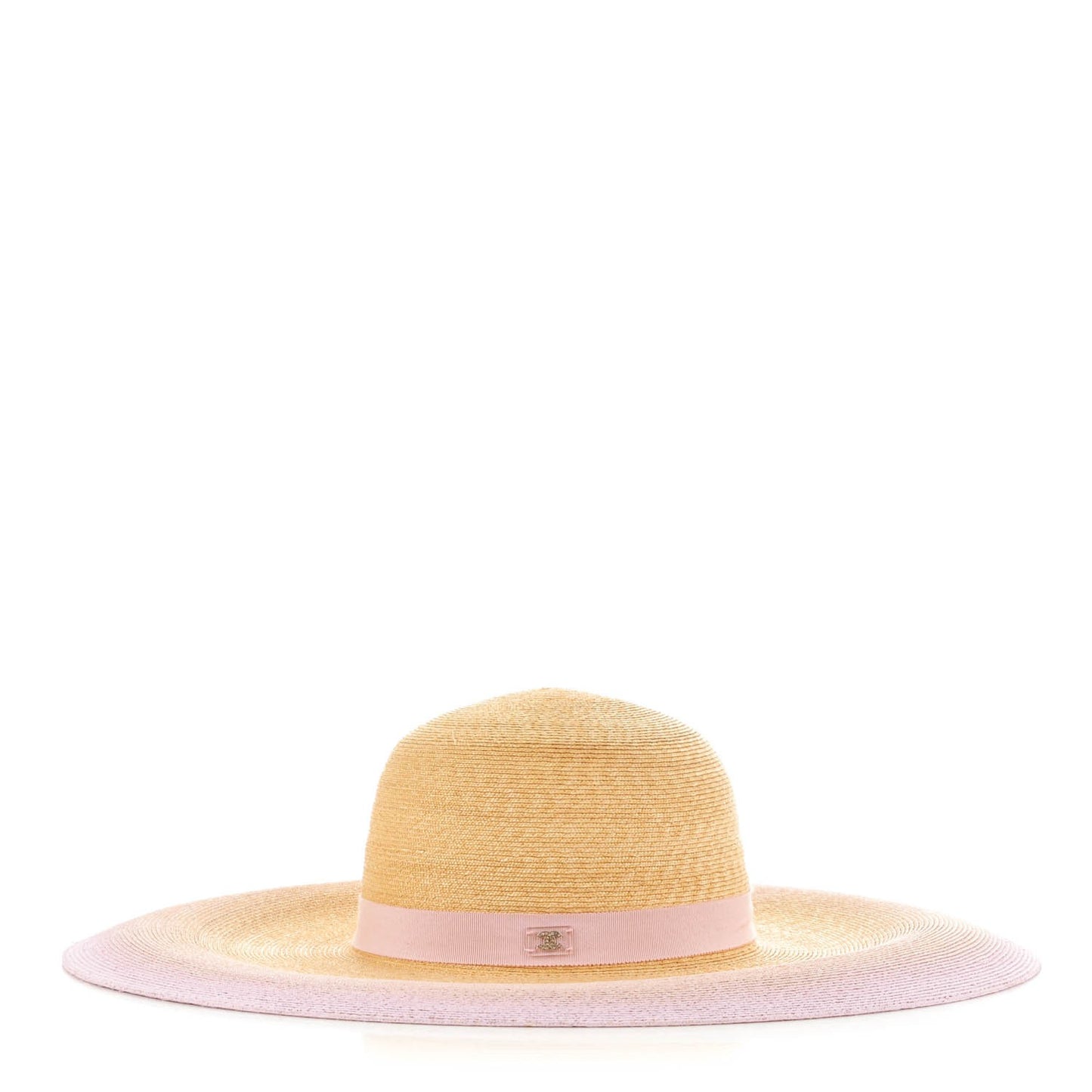 Straw CC Floppy Hat M Beige