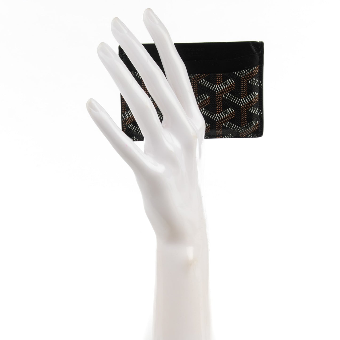 Goyardine Saint Sulpice Card Holder Black