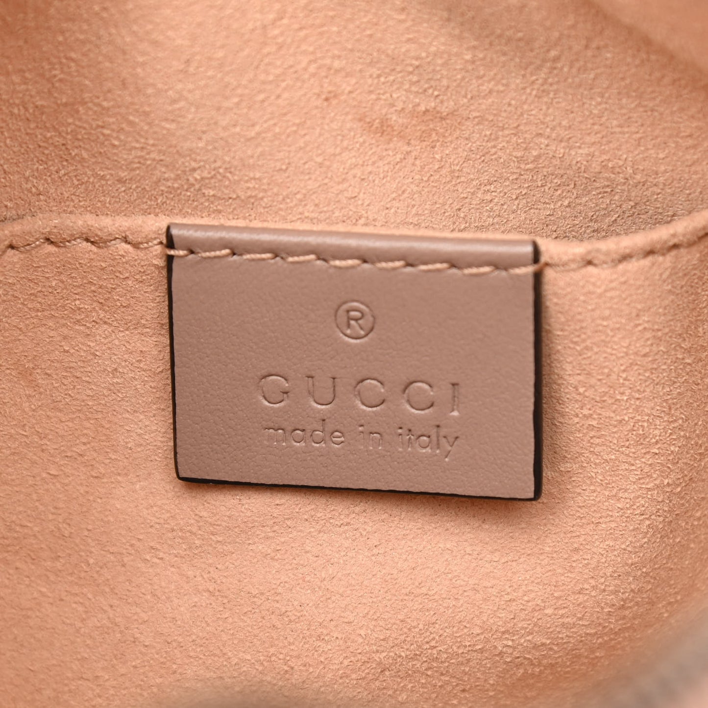 Calfskin Matelasse Mini GG Marmont Chain Shoulder Bag Porcelain Rose