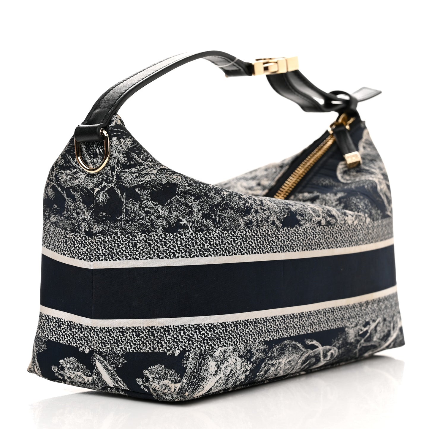 Technical Fabric Toile De Jouy DiorTravel Nomad Pouch Blue