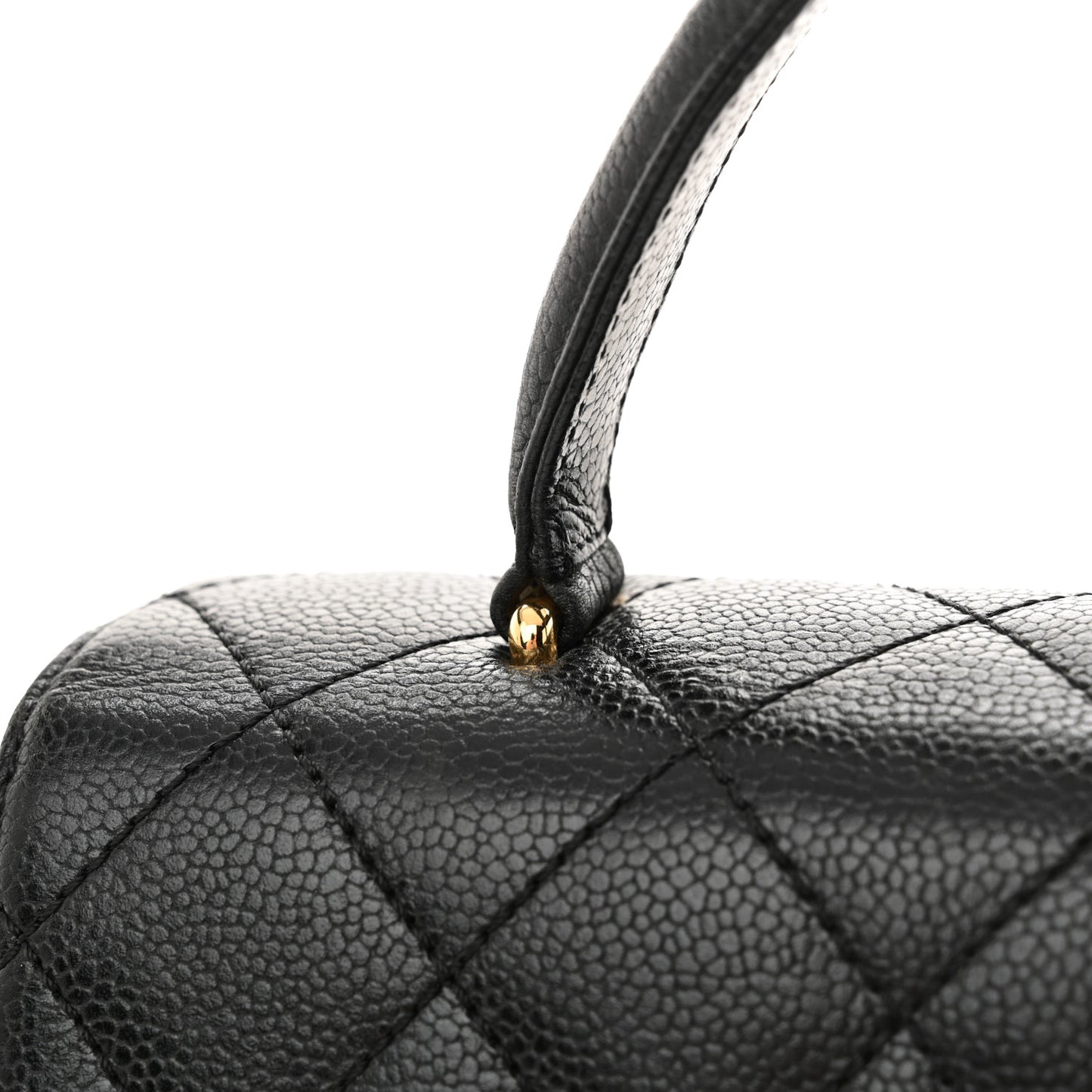 Caviar Quilted Jumbo Kelly Flap Black
