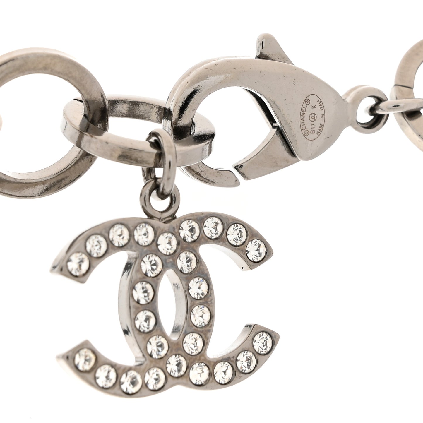 Ruthenium Crystal CC Star Moon Star Necklace