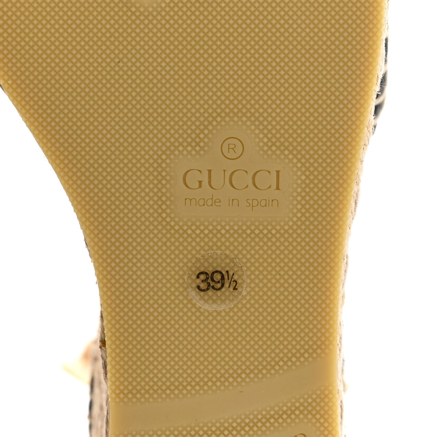 Monogram Matelasse GG Marmont Ankle Wrap Platform 35/120mm Espadrille Wedges 39.5 Beige Ebony Black Sand Storm
