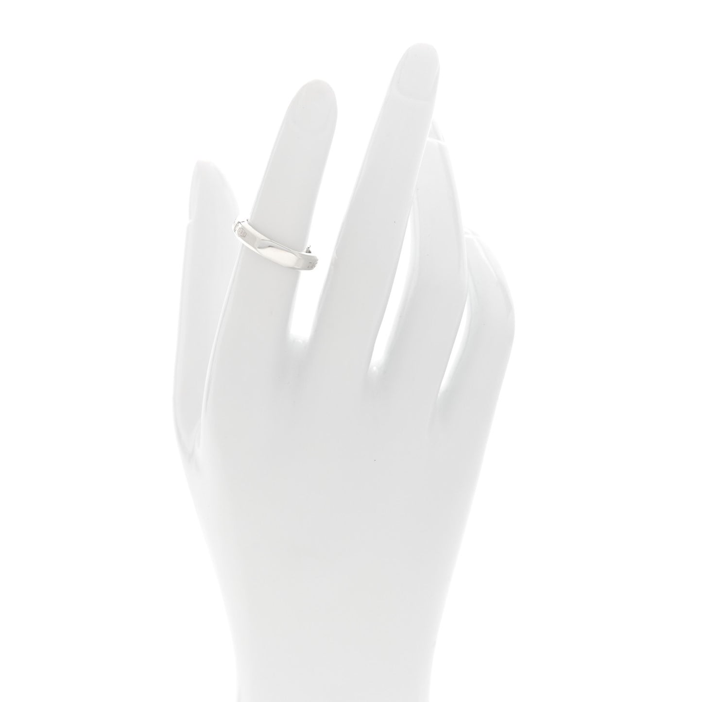 Sterling Silver 1837 Makers Narrow Slice Ring 49 5