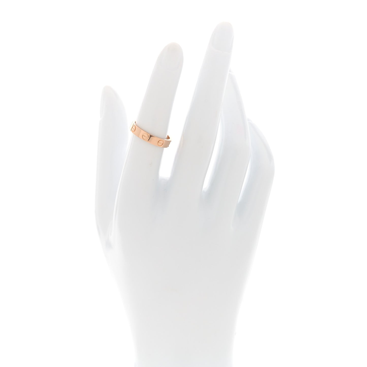 18K Pink Gold 3.5mm LOVE Wedding Band Ring 51 5.75