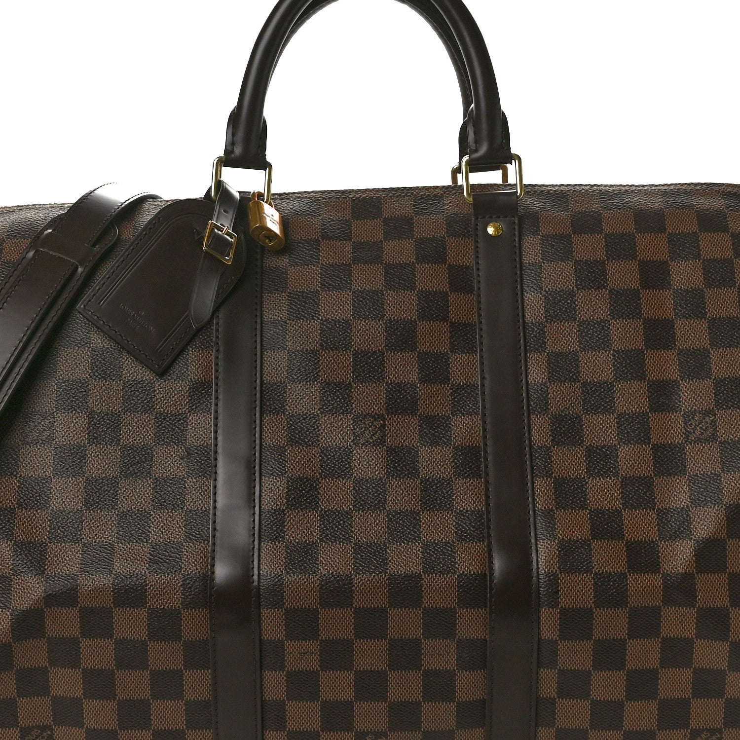 Louis Vuitton Damier Ebene Keepall Bandouliere 55 6 of 10