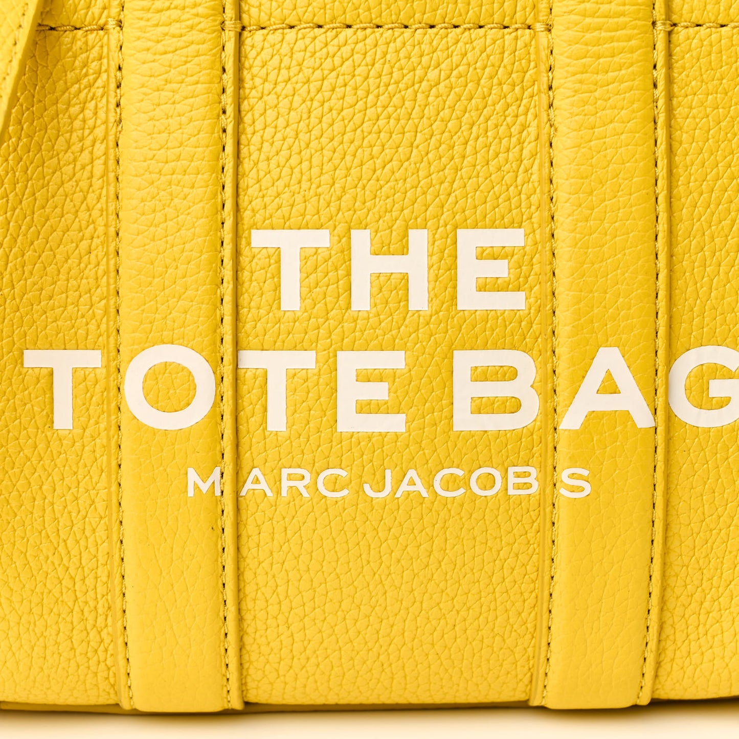 Grained Calfskin Mini The Tote Bag Yellow