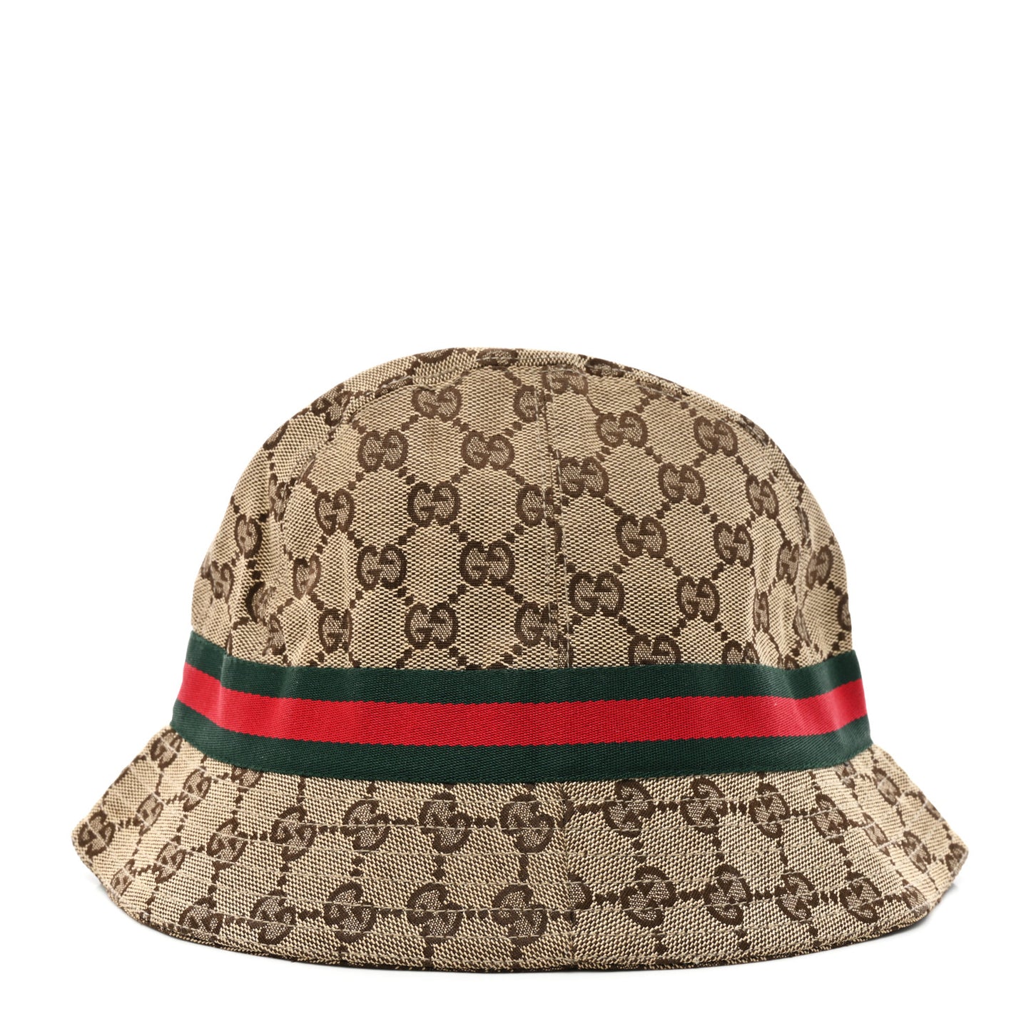 Monogram Web Bucket Hat L Brown