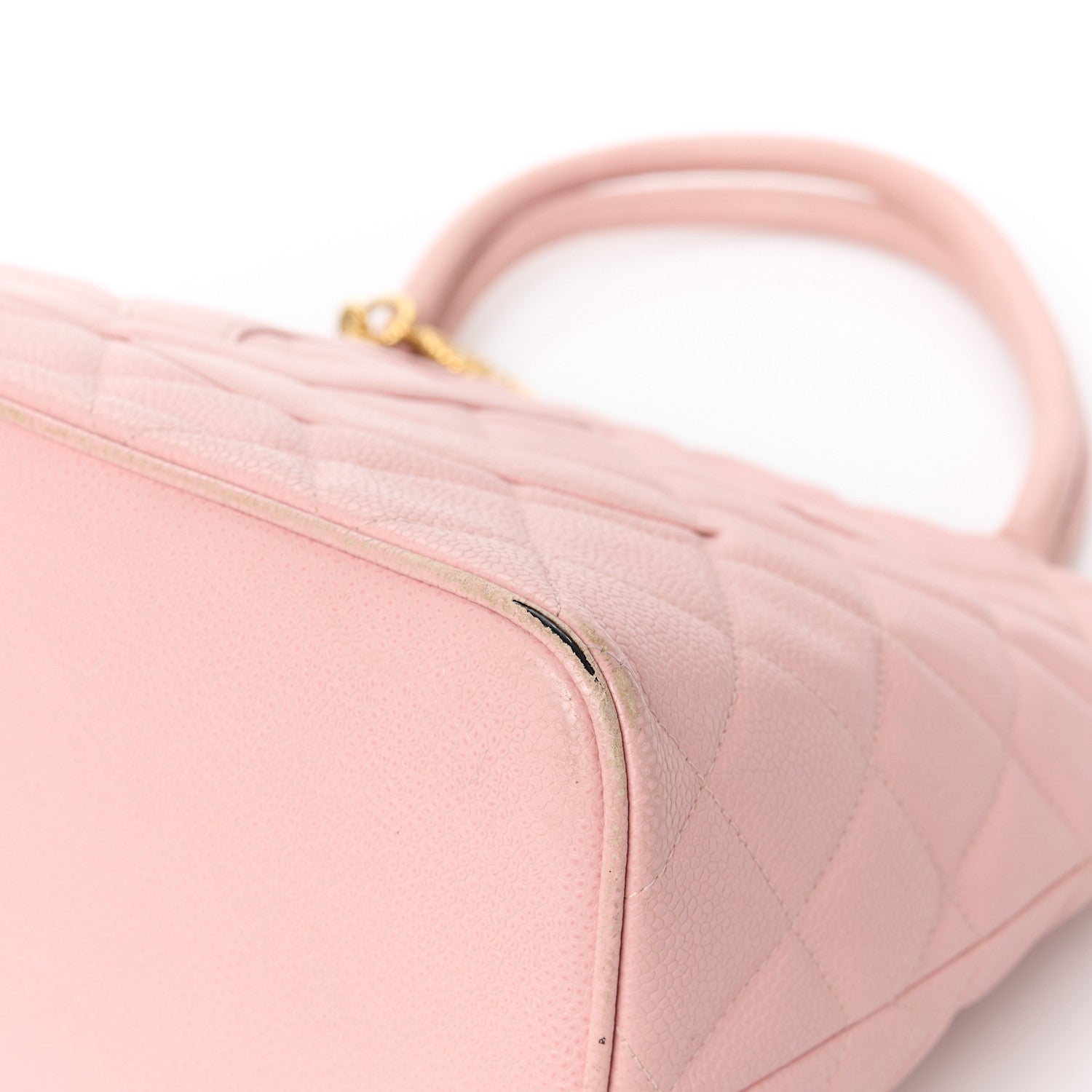 Chanel Caviar Quilted Medallion Tote Light Pink 11 of 12
