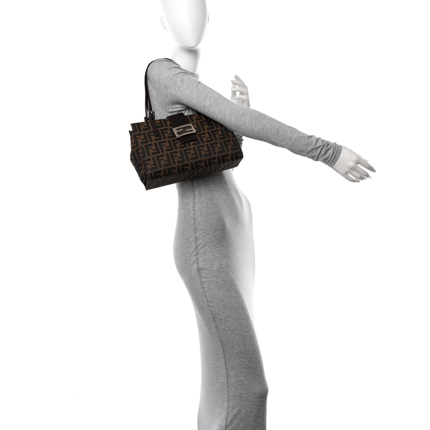 Fendi Zucca Shopping Tote Tobacco 2 of 14