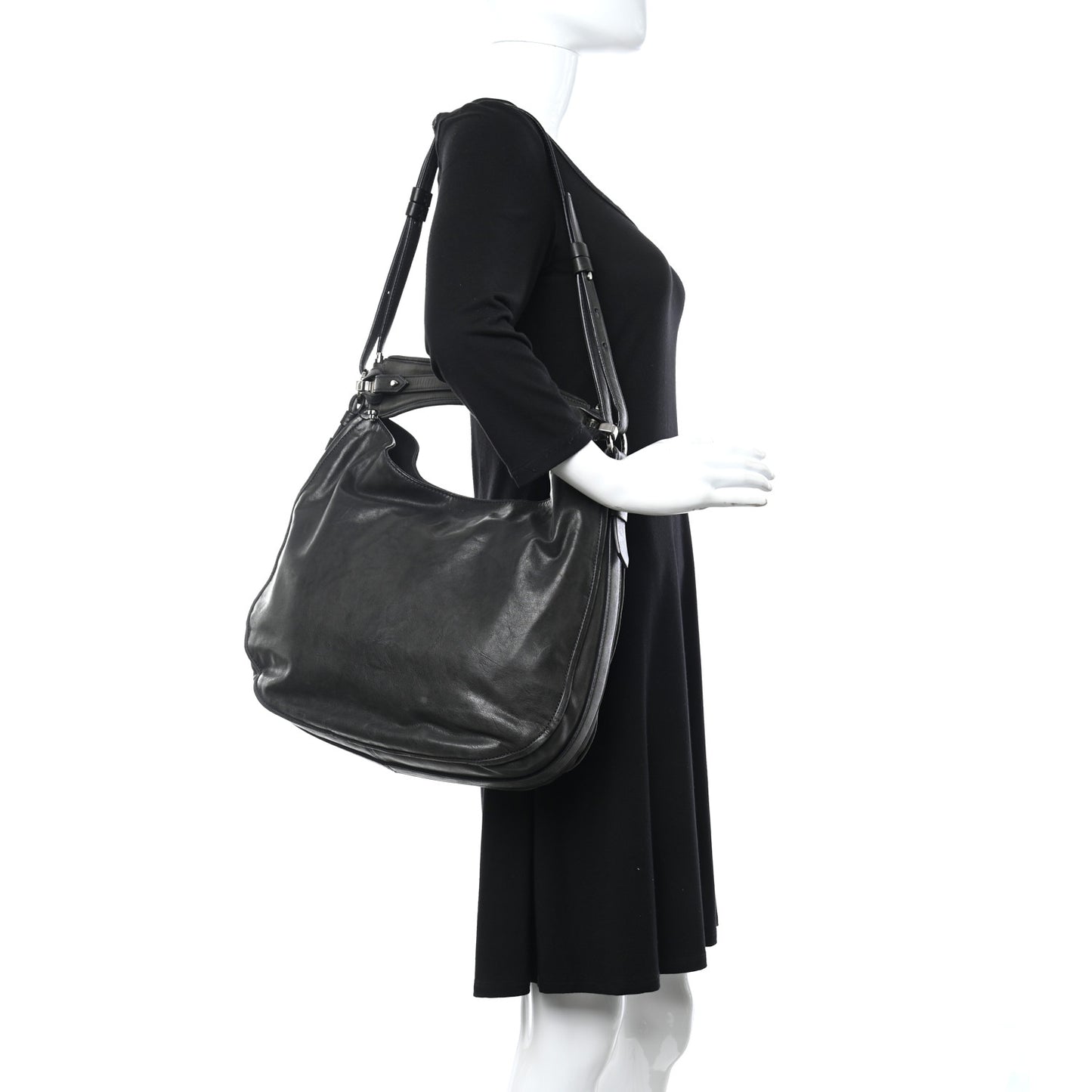 Lambskin Obsedia Hobo Black