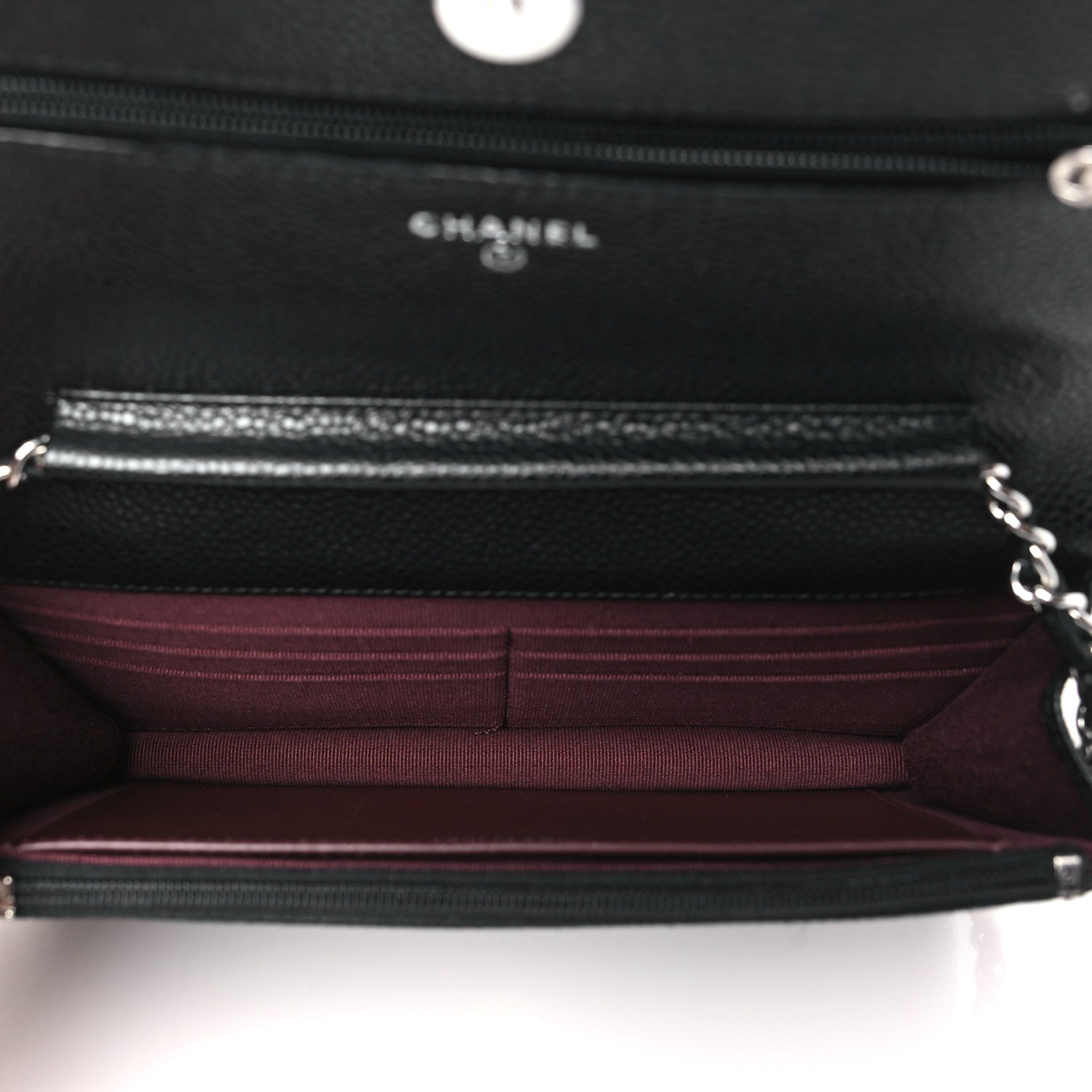 Chanel Caviar Quilted Wallet on Chain WOC Black 5 of 12