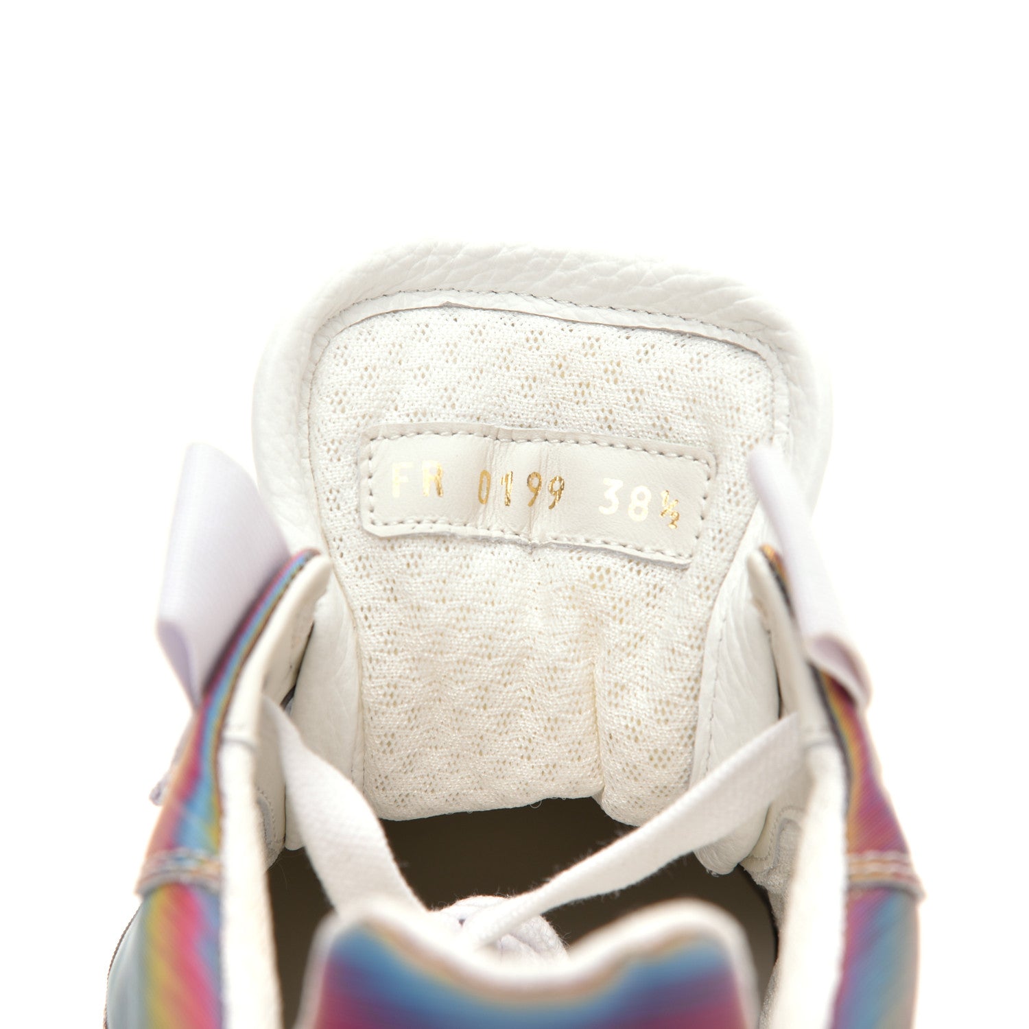 Givenchy Calfskin Wing Iridescent Low Top Sneakers 38.5 Multi 8 of 8