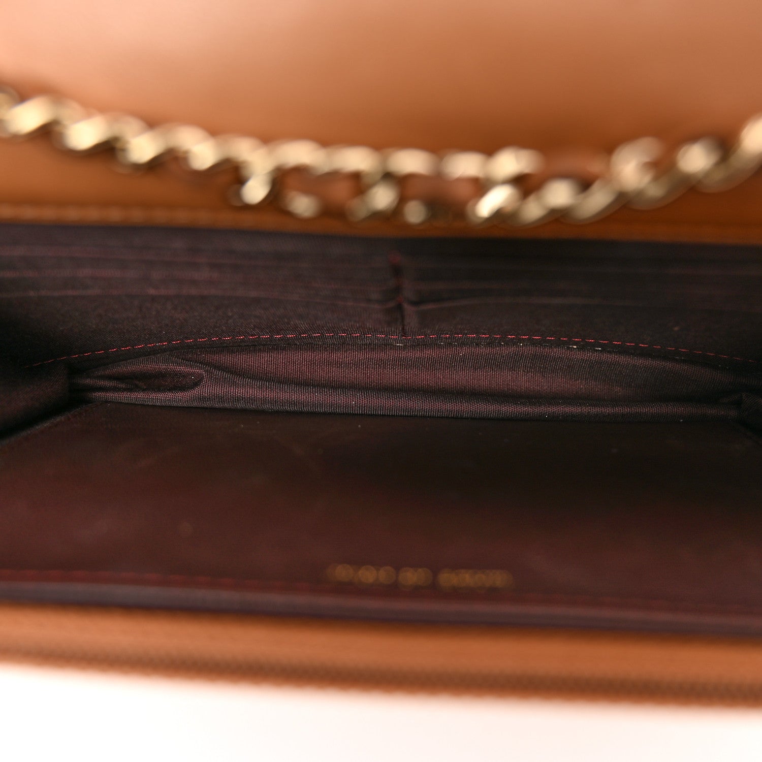 Chanel Lambskin Quilted Trendy CC Wallet On Chain WOC Camel 5 of 13