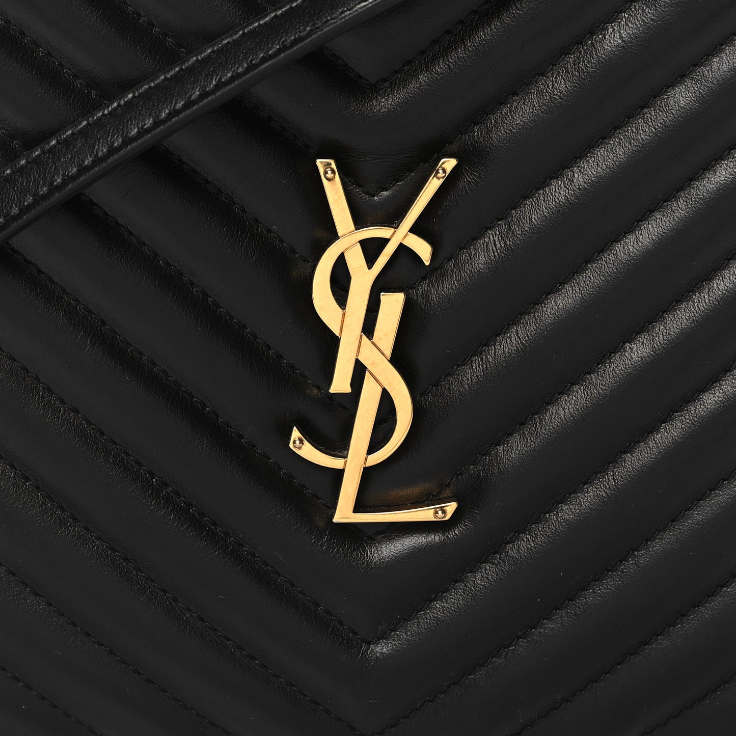 Calfskin Matelasse Monogram Lou Camera Bag Black