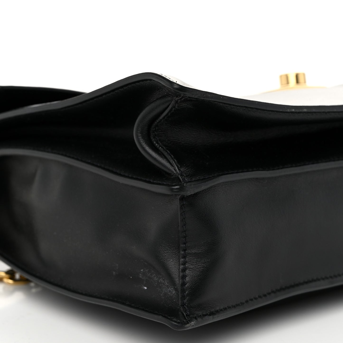 Calfskin Large Soft Sound Shoulder Bag Black