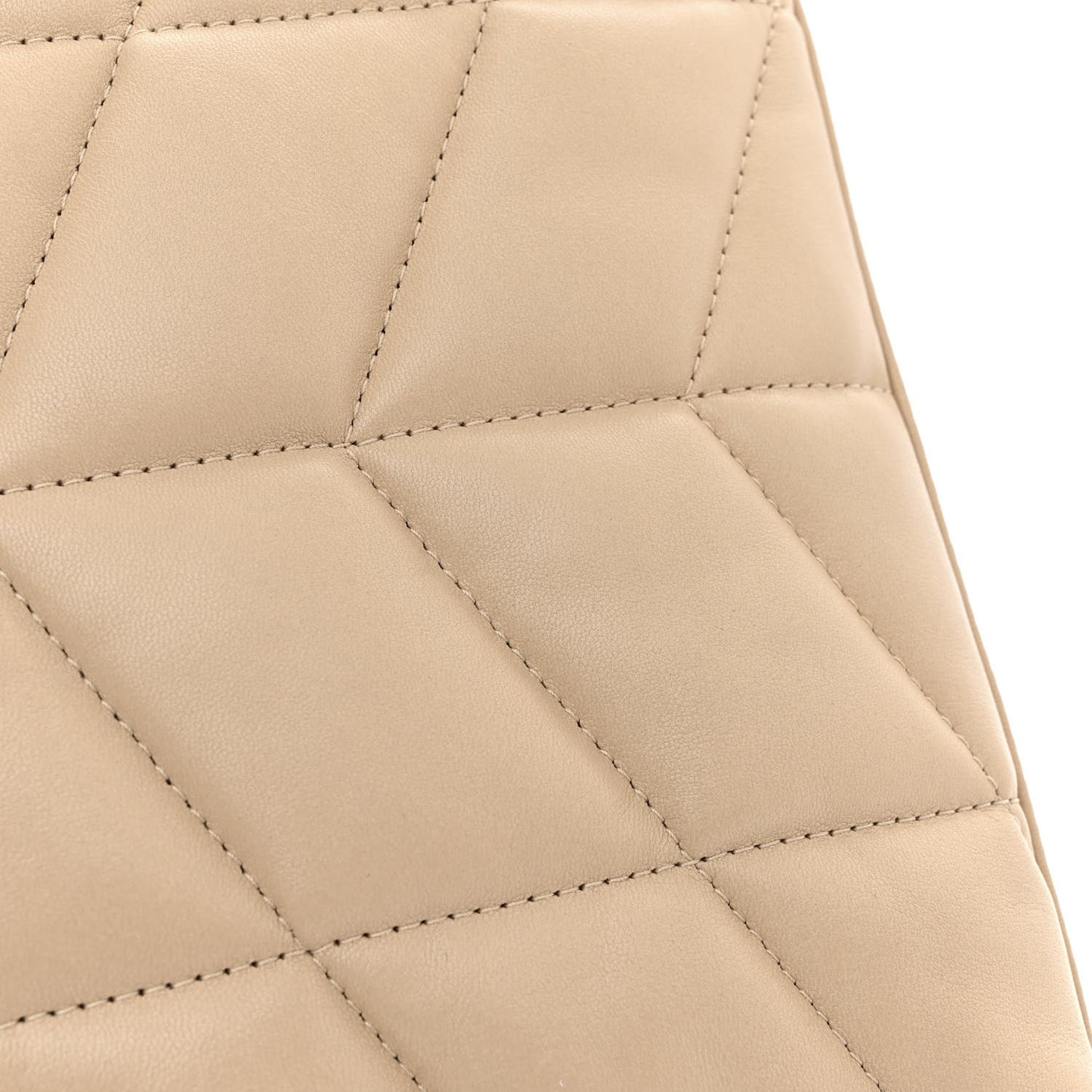 Lambskin Quilted Toy Loulou Puffer Monogram Chain Satchel Dark Beige