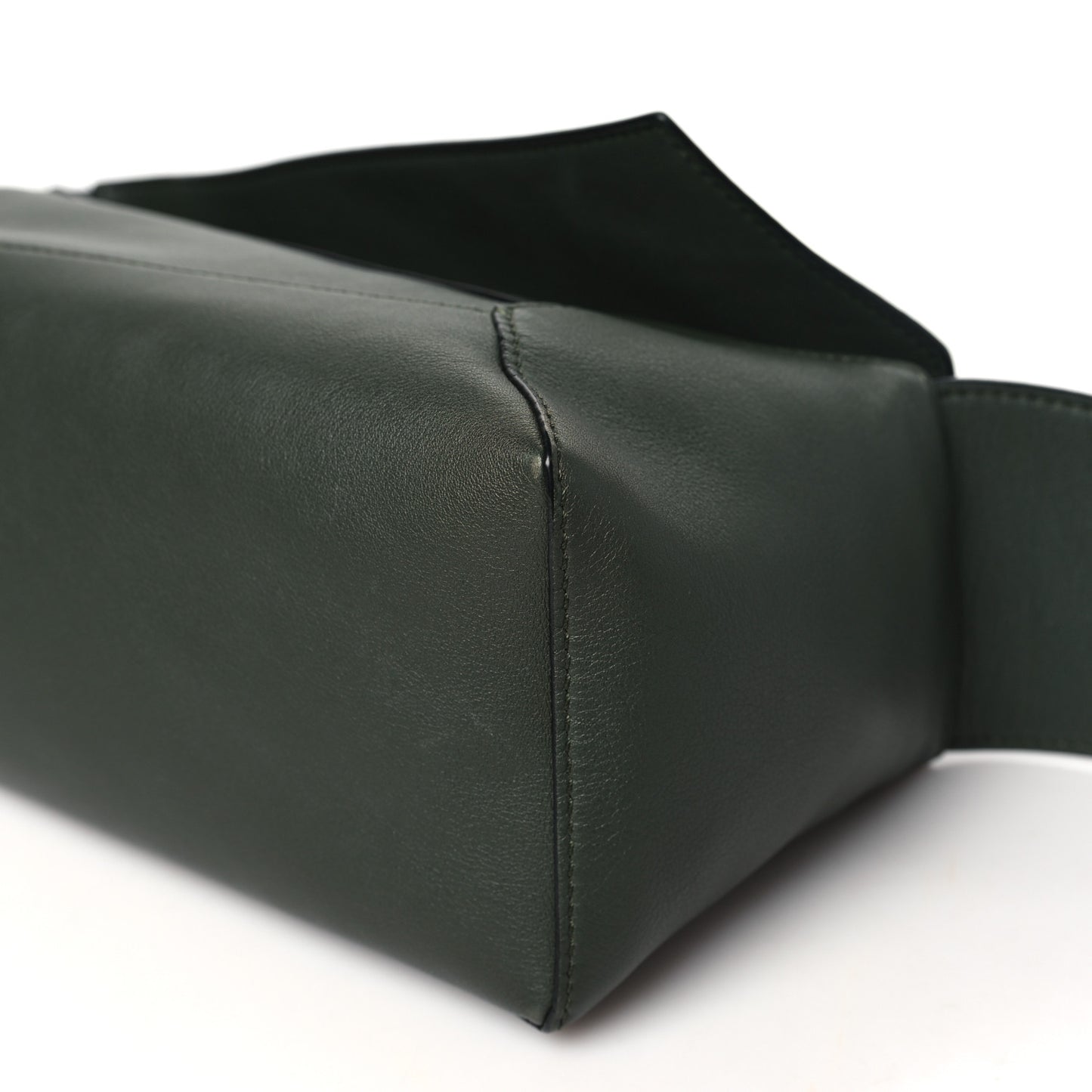Calfskin Puzzle Hobo Army Green
