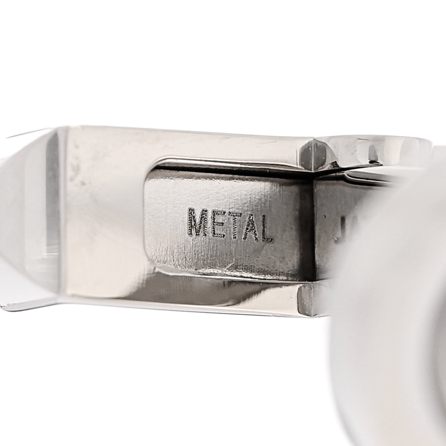 Sterling Silver Palladium Finish Wax Seal Motif Cufflinks