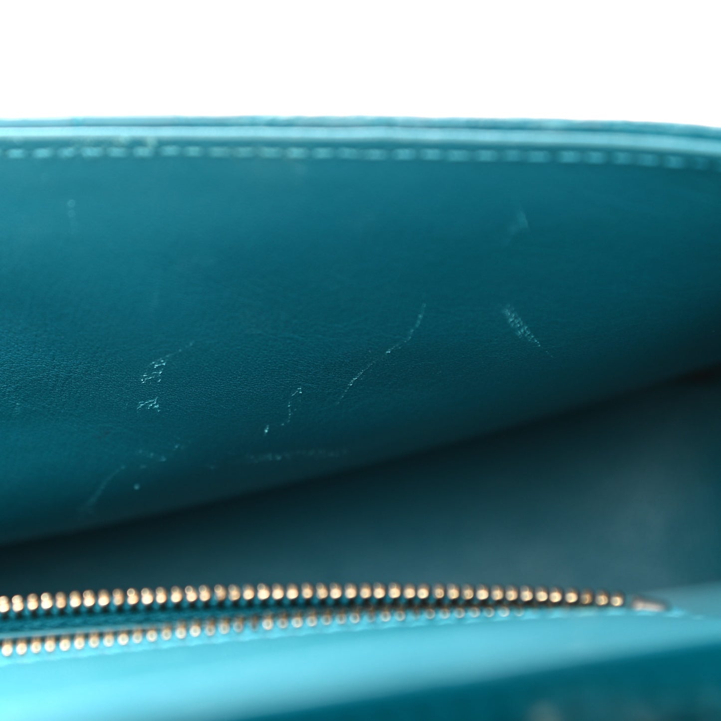 Alligator Medium Double Flap Blue