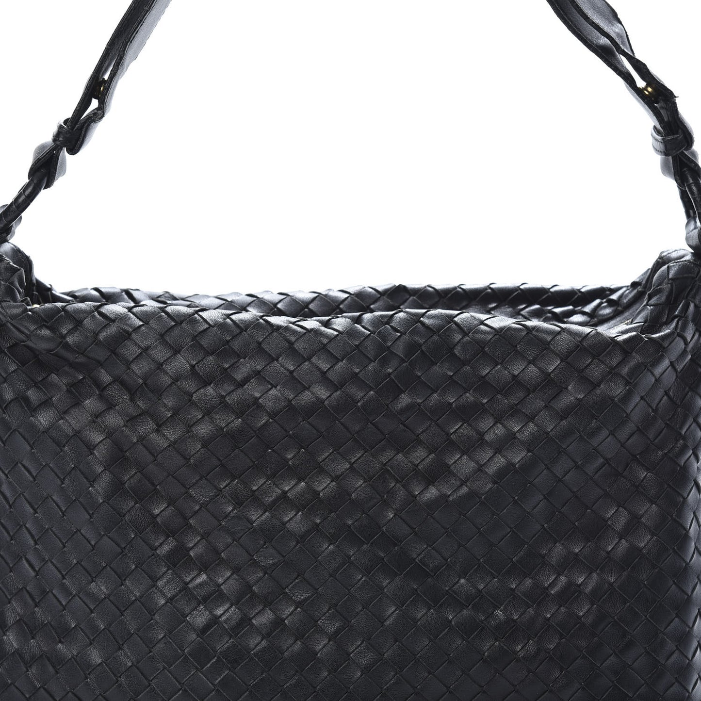 Nappa Intrecciato Hobo Black