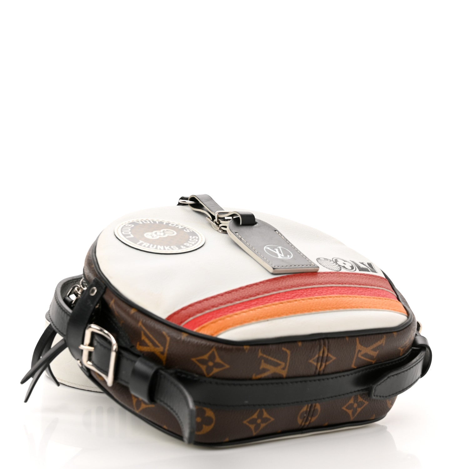 Louis Vuitton Calfskin Monogram LV Airline Boite Chapeau Souple White 4 of 13