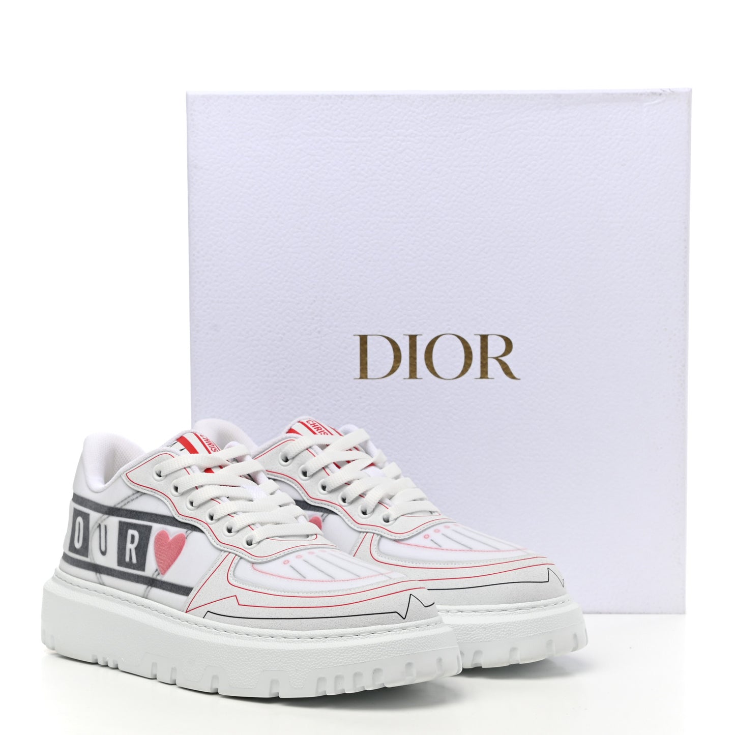 Nylon Mesh Dior Addict D Chess Dioramour Low Top Sneakers 39.5 White Multicolor
